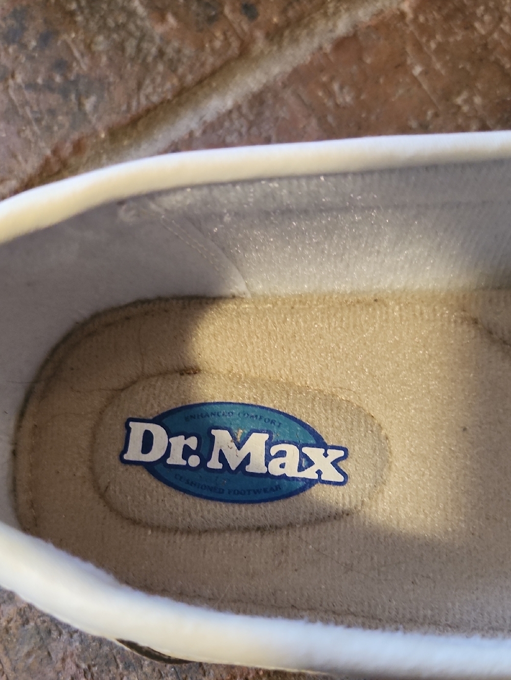 White Leather Womens Size 9 Loafers Dr Max Brand Slip On - Picture 7 of 11